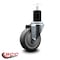 Service Caster 4'' Thermoplastic Rubber Wheel Swivel 1-3/4'' Expanding Stem Caster SCC-EX20S414-TPRB-134 - alternate 2
